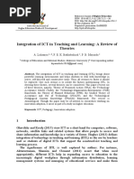 Integration of ICT in Teaching and Learning: A Review of Theories