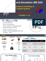 Lecture#15 16-4-21 Modelling of Electro-Mechaninical System