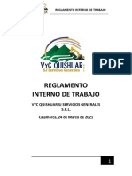 Reglamento Interno de Trabajo 2021