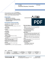 General Specifications: Y/17B6 Pneumatic Buoyancy Transmitter