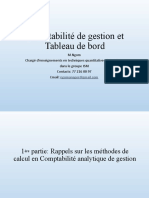 Comptabilité Analytique de Gestion Entreprise