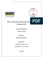 RA - Effect of Metformin in Patient With Polycystic Ovary Syndrome (PCOS)