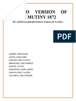 Filipino Version of The Cavite Mutiny 1872