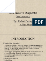 Non Invasive Diagnostic Instruments: By. Kailash - Pandey Aditya - Mayekar