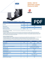 Sde738 50hz Sdec Diesel Generator