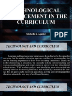 Technological Advancement in The Curriculum: Michelle S. Aguilar