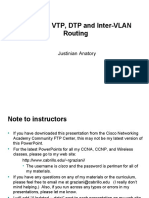 Trunking, VTP, DTP and Inter-VLAN Routing: Justinian Anatory