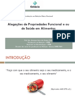 Composição Dos Alimentos Funcionais - LEGISLAÇÃO