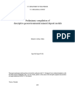 Descriptive Geoenvironmental Mineral Deposit Models