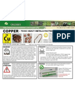 Copper Toxic Heavy Metals Fact Sheet