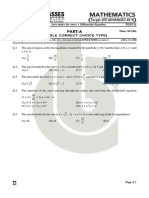 Part-A: CLASS: CC (Advanced) TEST-21 M.M.: 69 Time: 60 Min