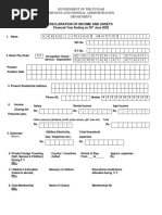 2020 Declaration of Assets Proforma