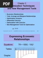 Teknik Optimisasi Dan Peralatan Manajemen Baru Optimization Techniques and New Management Tools