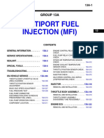 Multiport Fuel Injection (Mfi) : Group 13A