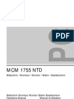 Siemens MCM1755 Operating Manual