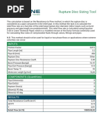 Thurne Teknik Rupture Disc Sizing Tool