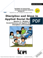 Discipline and Ideas in Applied Social Sciences