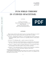 Quantum Field Theory in Curved Spacetime