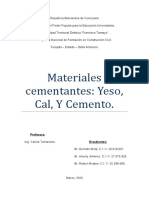 Trabajo de Materiales de Construcción