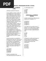 Matemática - Professora Nayara-1 Etapa Exercícios - 8 Semana Cone