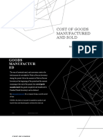 Cost of Goods Manufactured and Sold