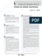 Tipo 4 - AZUL: Xxxii Exame de Ordem Unificado