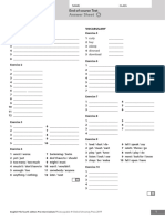 EF4e Pre-Int End of Course Test A Answer Sheet