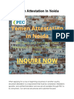 Yemen Attestation in Noida