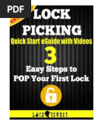 Lock Picking Quick Start Guide