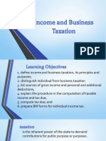 Income and Business Taxation