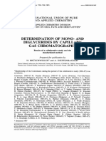 Determination of Mono-And Diglycerides by Capillary Gas Chromatography
