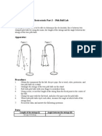 Electrostatic Lab 2 - Pith Ball