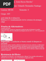 Rúbrica 2.1.1 Mantenimiento de Los Sistemas de Arranque, Carga