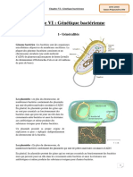 Chapitre 6-1 Génétique Bactérienne