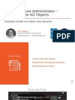 Manage Azure Ad Users and Groups Slides