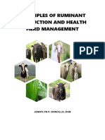 Principles of Ruminant Production and Health Herd Management