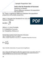 One Sample Proportion Test: Practical Steps Involved in Test For Proportion of Successes