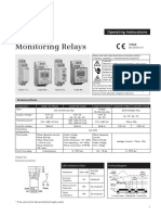 Monitoring Relays: Operating Instructions