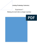 Exp5 - Making Dovetail Slide On Shaper Machine