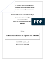 Étude Sur Les Signaux ECG, EMG EEG