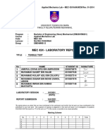 Tensile Test Experiment Lab Report