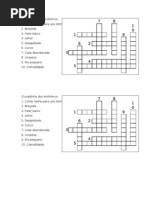 Cruzadinha Dos Sinônimos