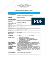 Cavite State University: Capsule For Thesis/Capstone/Capsule A. Basic Information