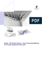 Dubai - 3D Printed House - Post-Tensioning Method For Precast Segmental Structure