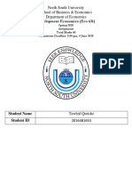  NSU ECO 631 Spring 2020 Assignment Solution