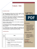 Nptel: Finite Element Analysis - Web Course