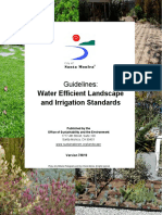 Water Efficient Landscape and Irrigation Standards: Guidelines