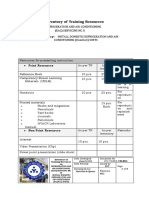 Inventory of Training Resources: Qualification: Refrigeration and Air-Conditioning