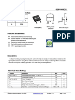 V 60V R (on) 7m Ω (typ.) I 80A: Main Product Characteristics