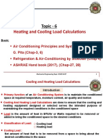 Topic 6 - Heating Cooling Loads